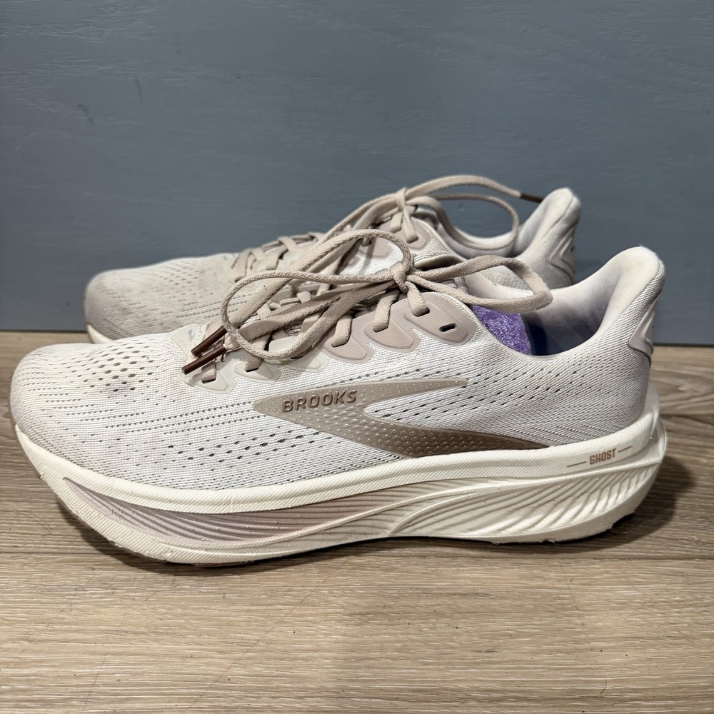 Brooks Ghost 17 Grey Chateau Grey Portabella Womens 10.5 B 1204311B092.070